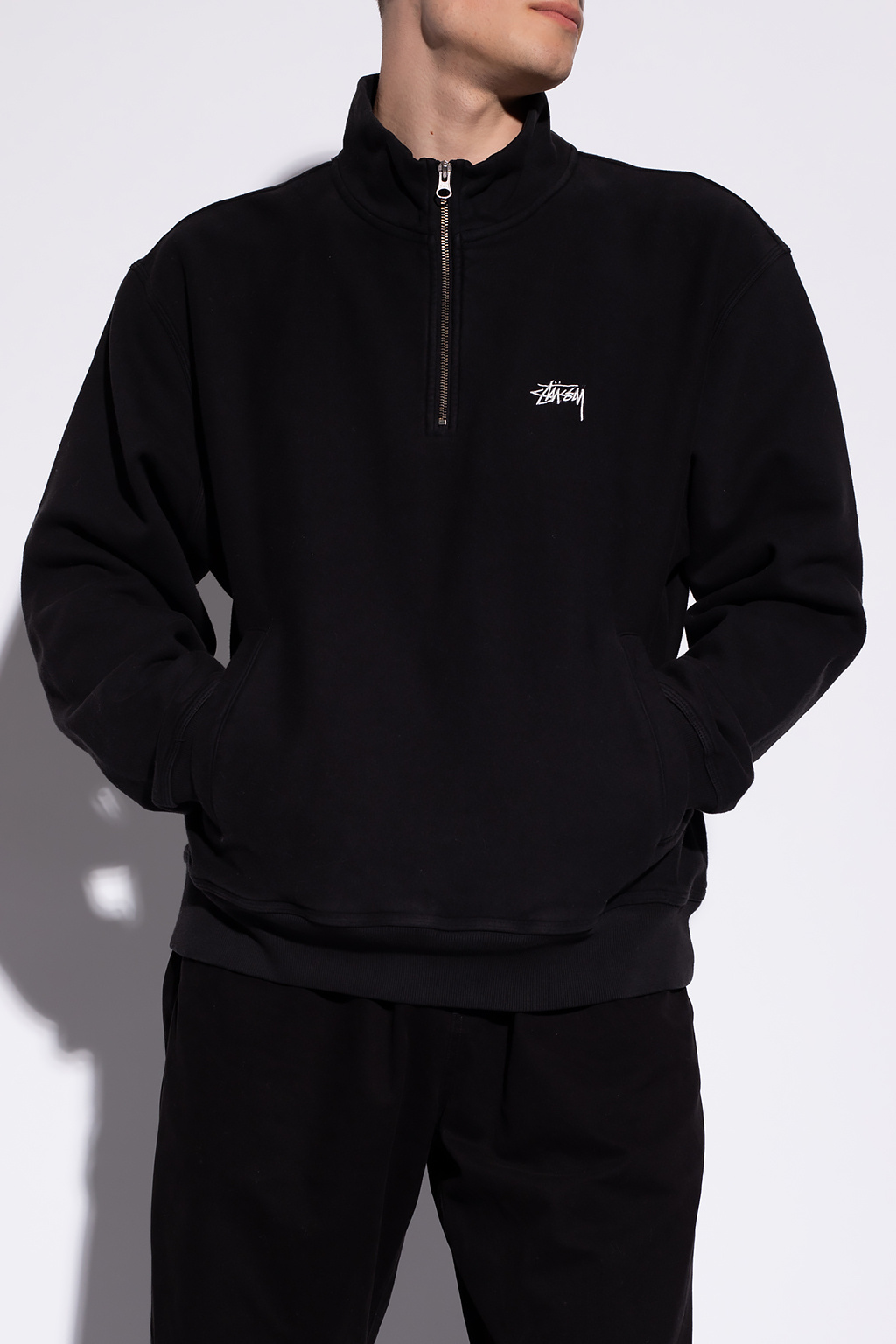 Stussy Logo-embroidered sweatshirt | Men's Clothing | Vitkac